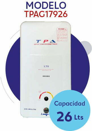 Calefón a gas 26 lts. Calefón a gas 26 lts.