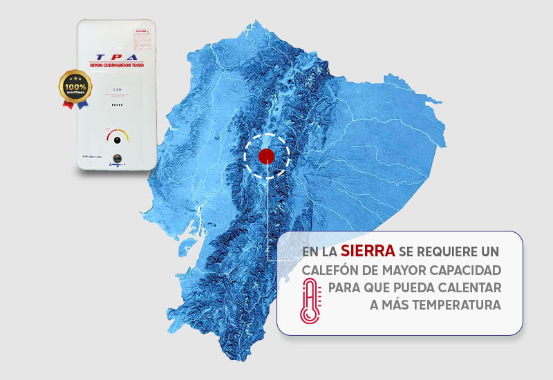 Recomendación calefón Ecuador